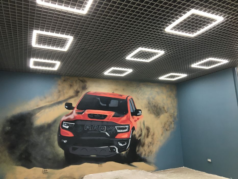 Роспись стен. Художник.