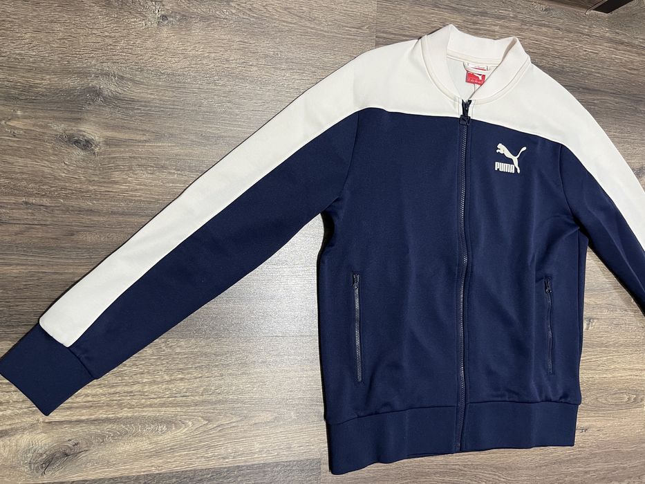 Bluza fermoar PUMA albastra M noua originala