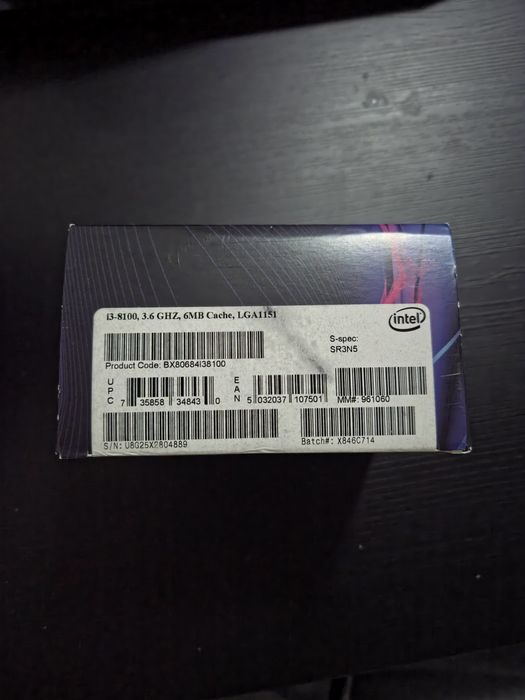 Intel i3 8100 Coffee Lake 3.6 Ghz