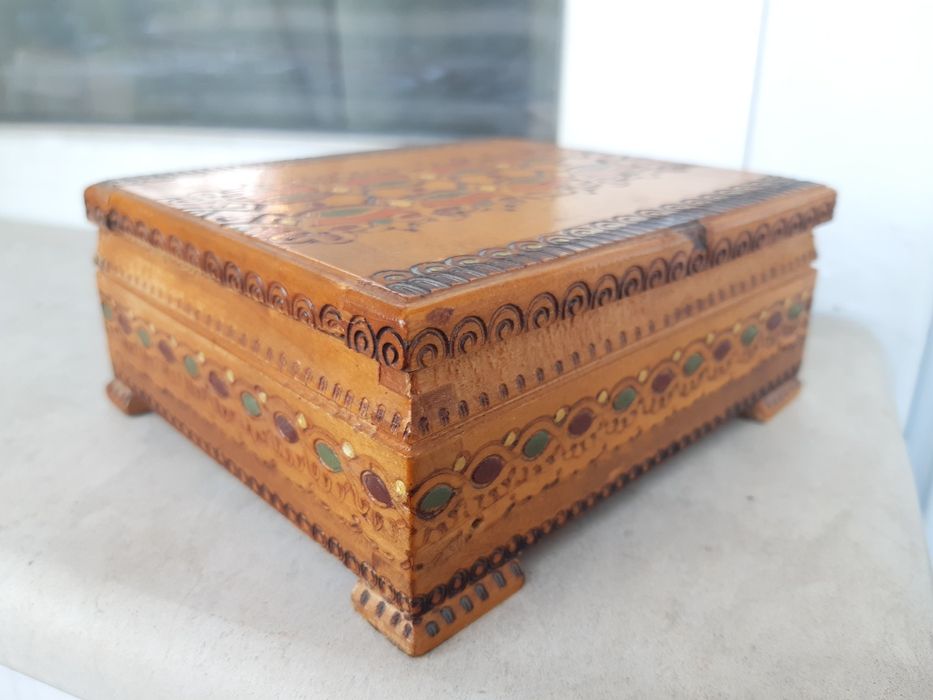 Дървена кутия за цигари / табакера