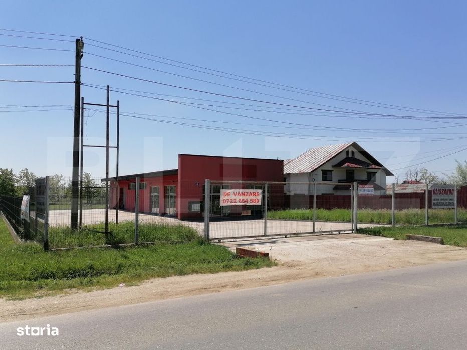 Vand spatiu comercial + teren intravilan