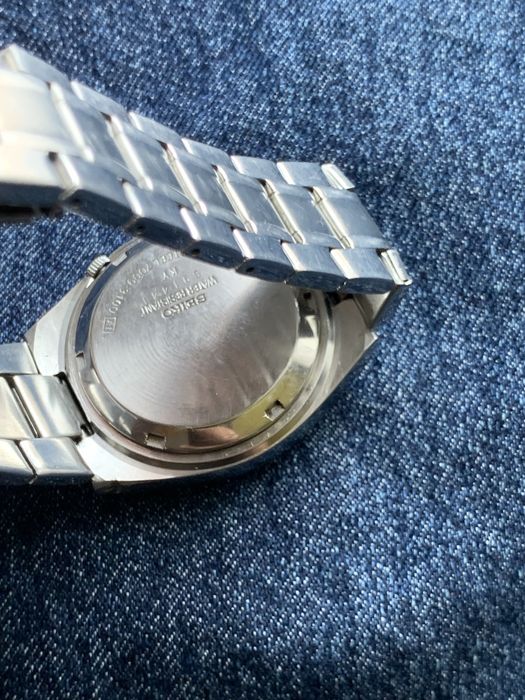 Ceas automatic  Seiko 5 cu data/zi.Cadran albastru.Superb!