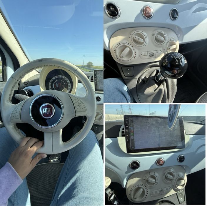 Fiat 500 baby blue