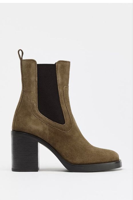 Ботинки 39 zara натуральная кожа