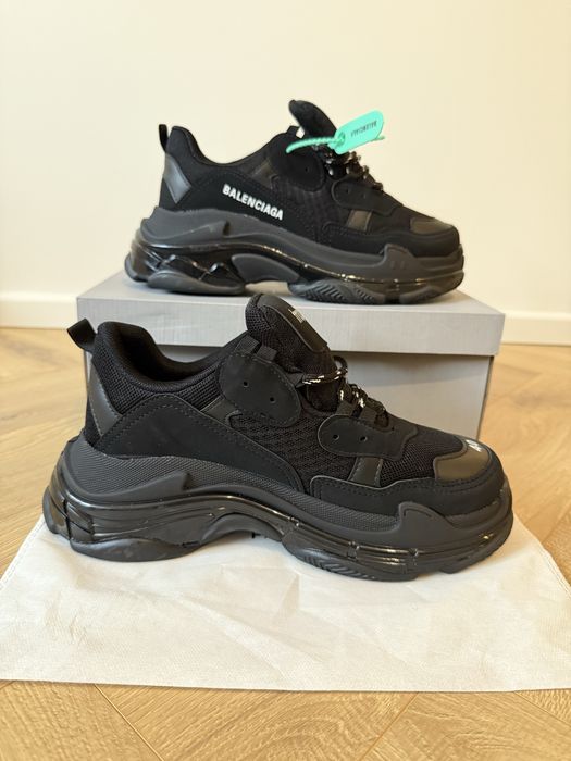 Adidasi Tripe S full black balenciaga