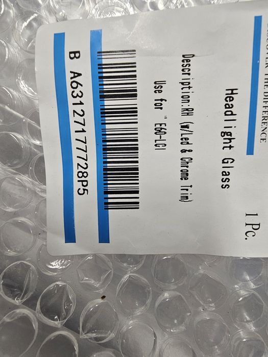 Стъкло фар за Е60 Feis