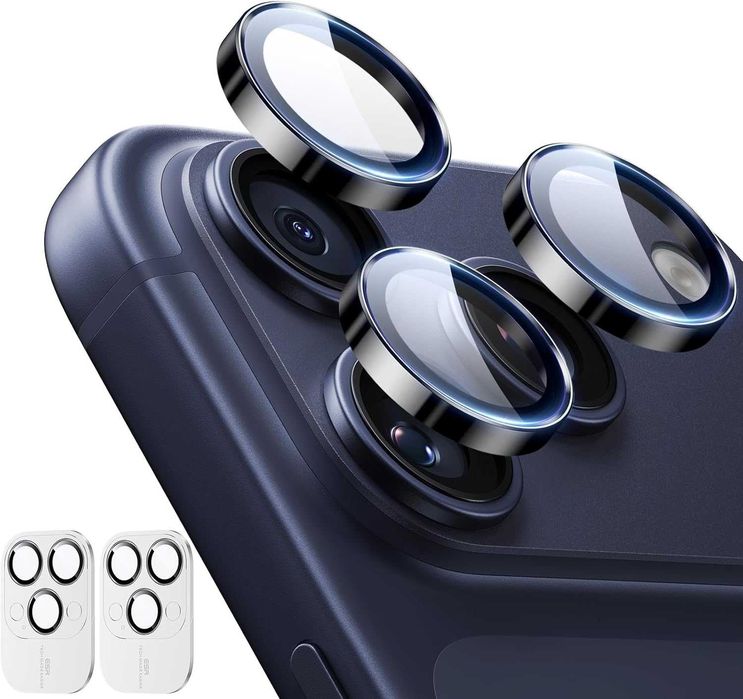 Протектор за камера за iPhone 17 pro в оранжево, синьо или с диаманти