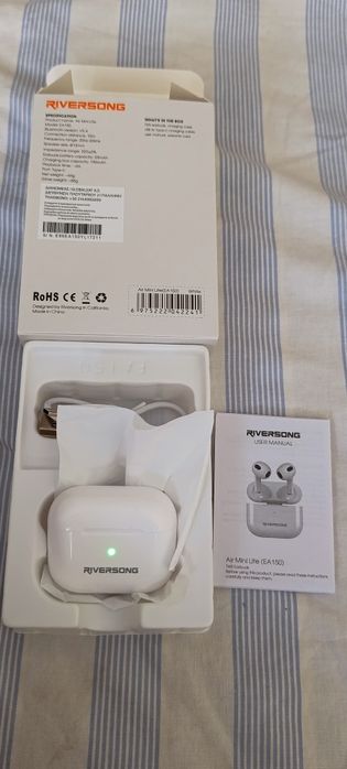 Căști Wireless Riversong Air Mini Lite (Noi/Desigilate) + Factură și Garanție Vodafone 24 de luni