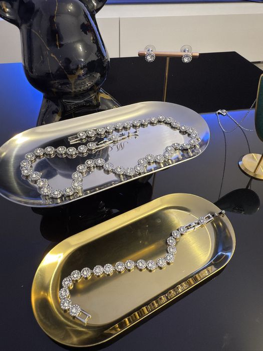 Set Swarovski Angelic colier+bratara+ cercei VIDEO whatsap