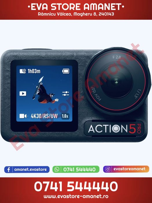 Camera video sport DJI Osmo Action 5 Pro 4K120 40MP Standard Combo
