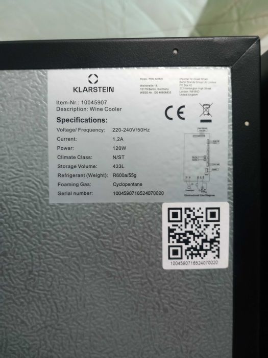 SUPER OFERTA Racitor vinuri 165 sticle