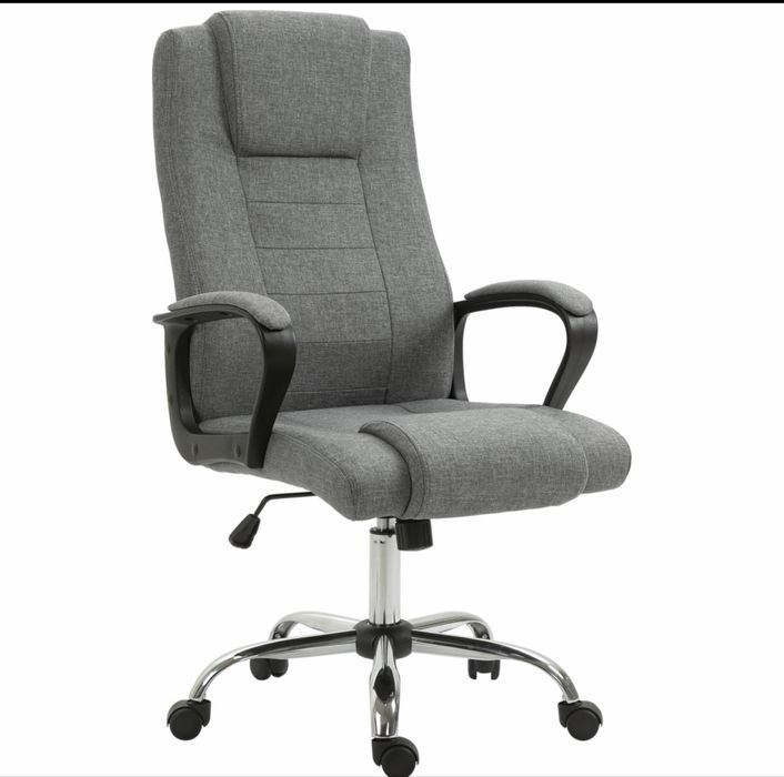 Scaun ergonomic de birou gri Aosom