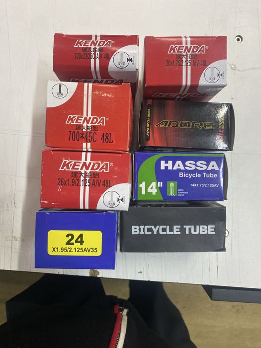 Камеры на велосипед всех размеров