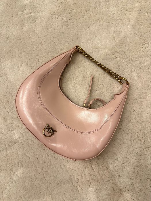 Чанта Pinko кожена Brioche mini