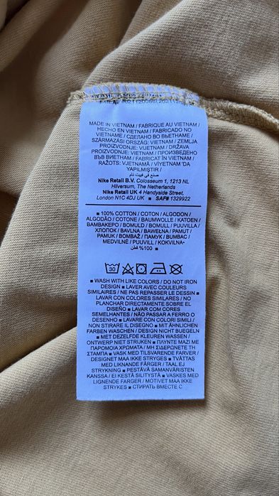 Nike Graphic Tee tricou barbati Nike mărimea L galben mustar impecabil