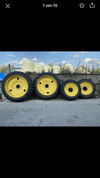 Roti inguste tractoare prasit Case Claas John Deere New Holland Same