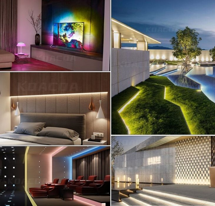 Kit banda led RGB 5050 pentru TV cu usb 5 m