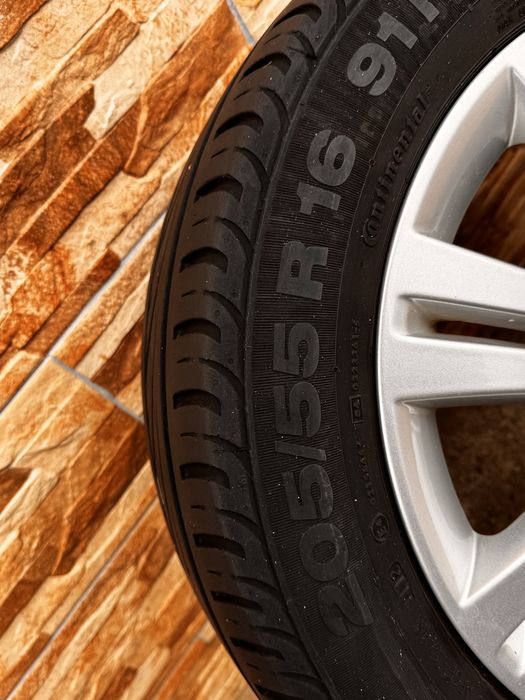 Jante aliaj Opel +cauciucuri vara /205/55 R16/Astra/Zafira/
