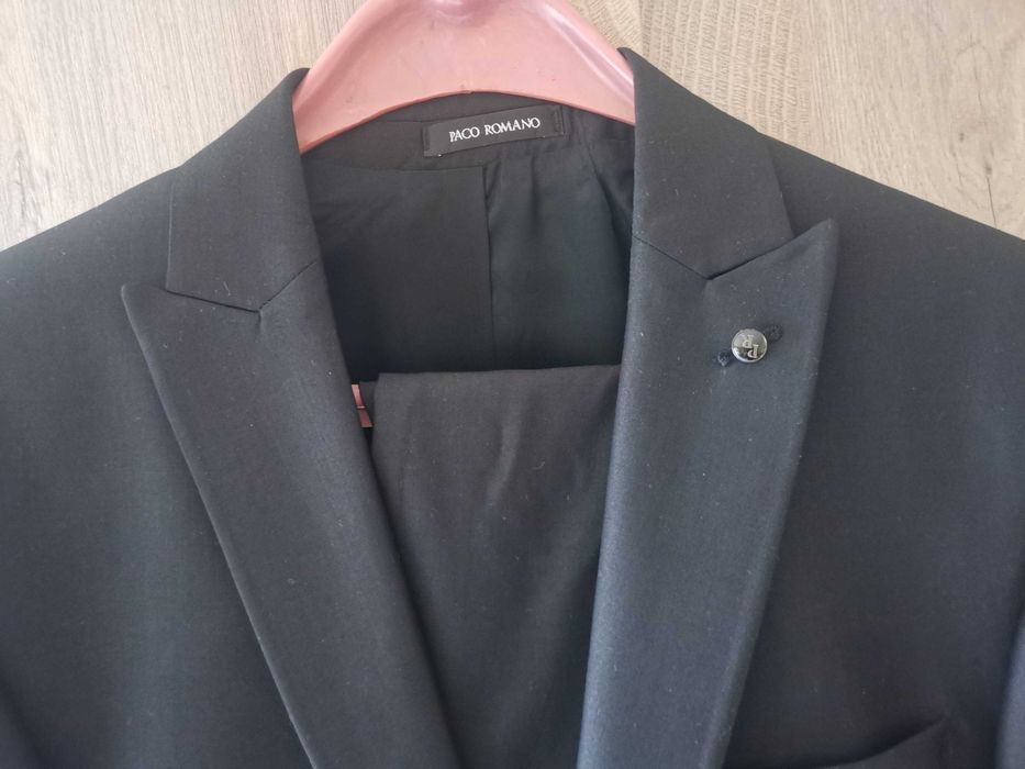 елегантен италиянски мъжки костюм PACO ROMANO
