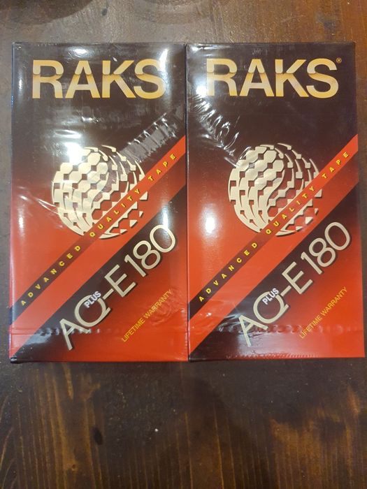 VHS нови видео касети RAKS 180мин