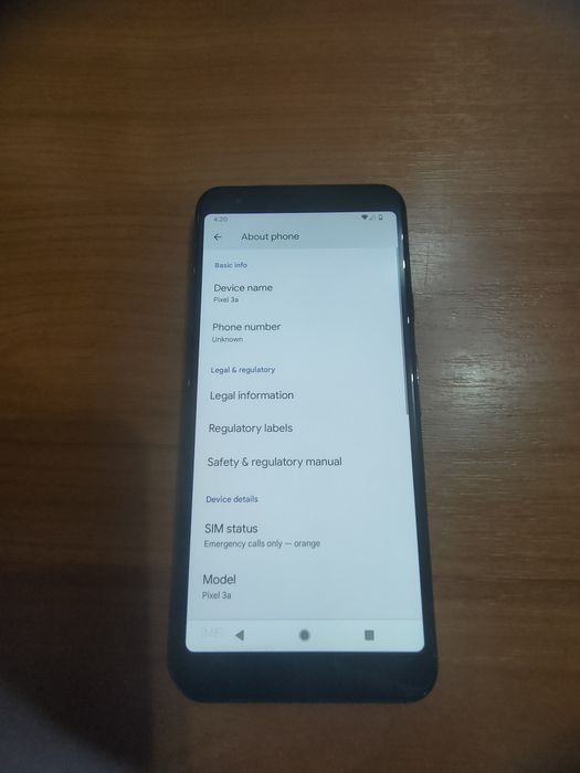 Google  Pixel 3a sticla fisurat