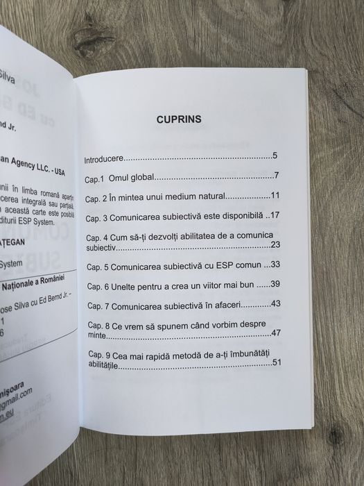 Comunicarea subiectiva - Jose Silva cu  Ed Bernd Jr - metoda silva - conștiință - credință - dezvoltarea personală  - spiritualitate - out off stock