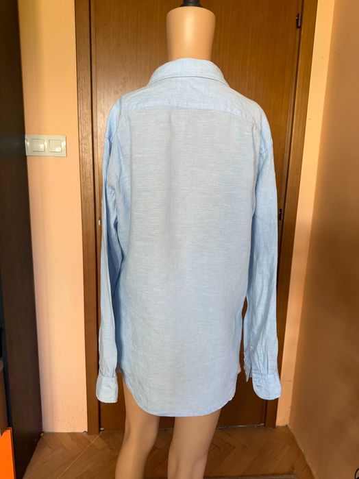 Ленена риза небесно син цвят UNIQLO, размер М