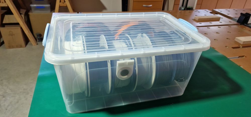 Cutii etans depozitare filamente imprimante 3d, cu garnituri din TPU Bambu Lab