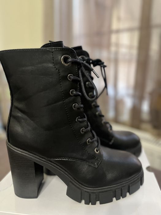 Кожени Боти с Висок ток