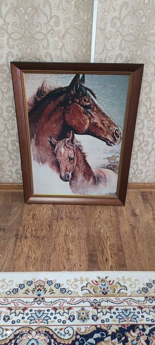 Картина Лошади с жеребцом