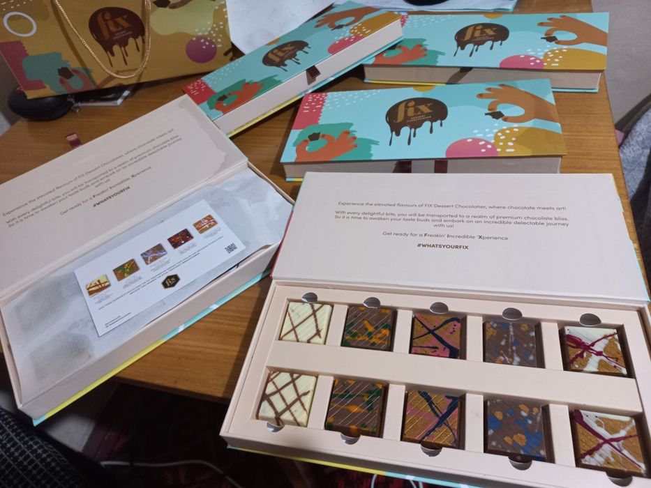 Дубайский шоколад fix большой подарочный  5 разных вкусов  540 гр.