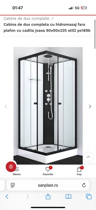 Vand cabina dus completa
