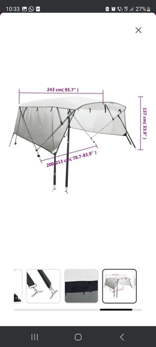 Acoperiș pentru barcă