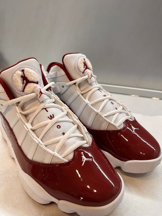 Jordan 6 Rings Red and white