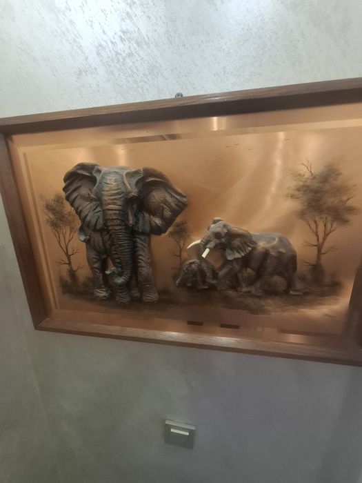 3Д картина  слончета