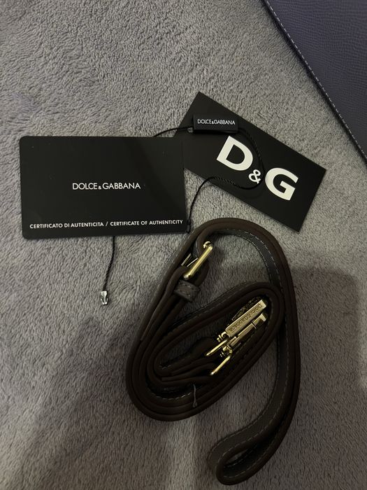 D&G Дамска сива чанта естествена кожа