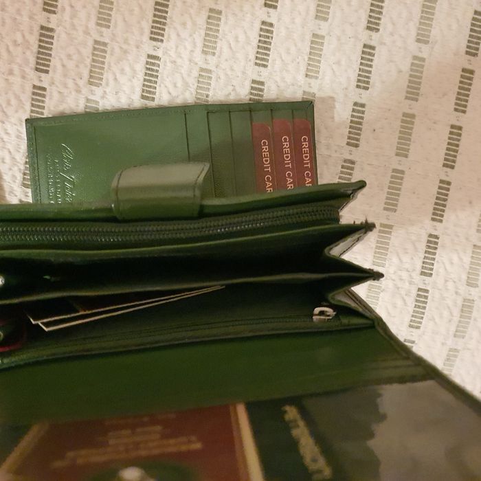 Дамско портмоне, естествена кожа