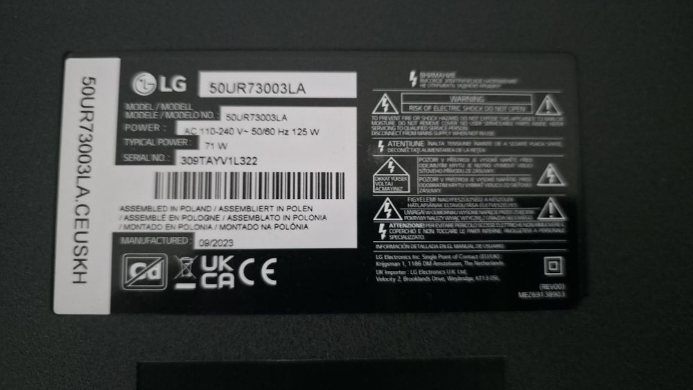 Televizoare led și qled defecte