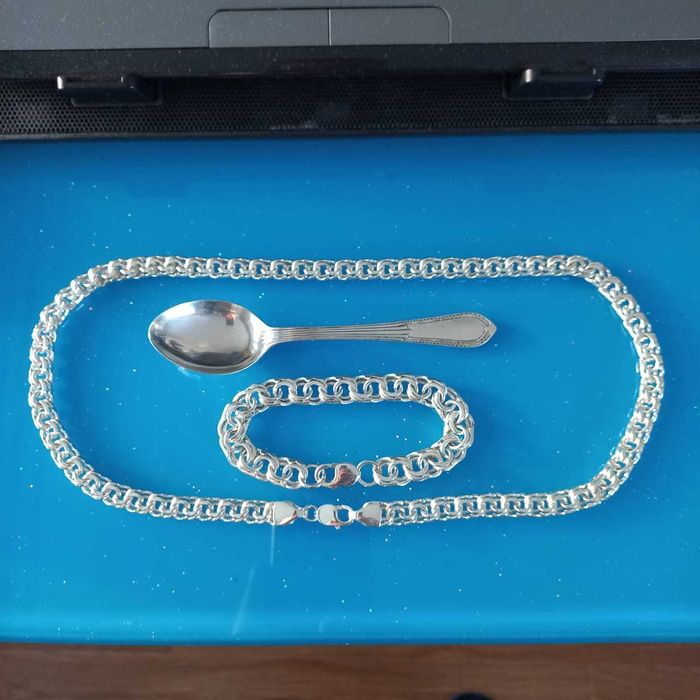 Браслет Бисмарк серебро 925