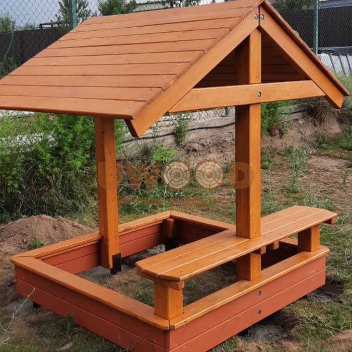 Детский Домик-песочница 3в1\песочница для детей\песочница Uwood