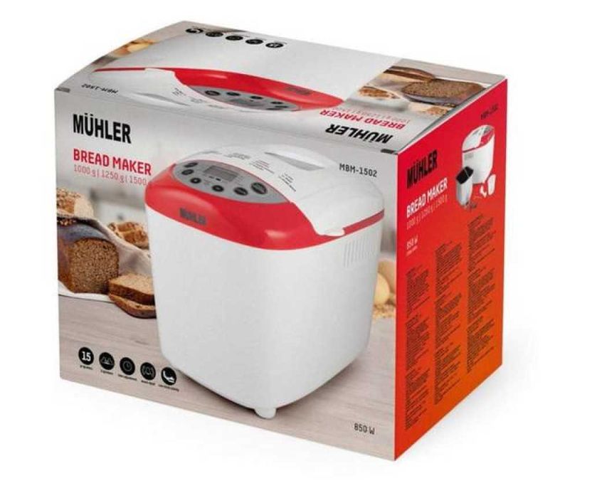 Хлебопекарна, бял- червен, две бъркалки