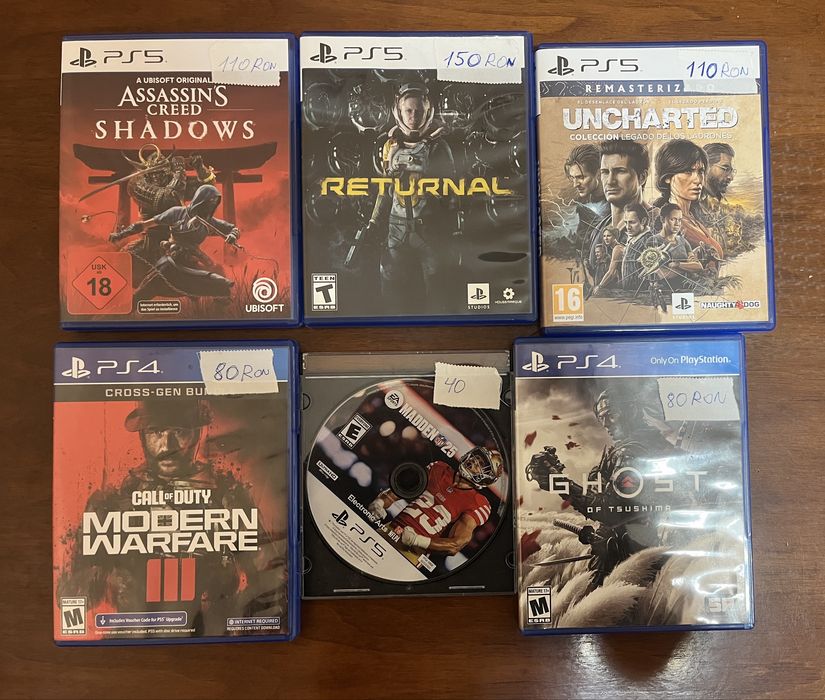 Vand jocuri Ps4 si ps5