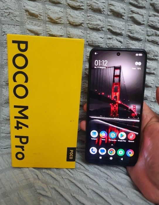 Srochna sotiladi Xiaomi Poco M4 Pro 6+6/128Gb Black Igravoy Orginal