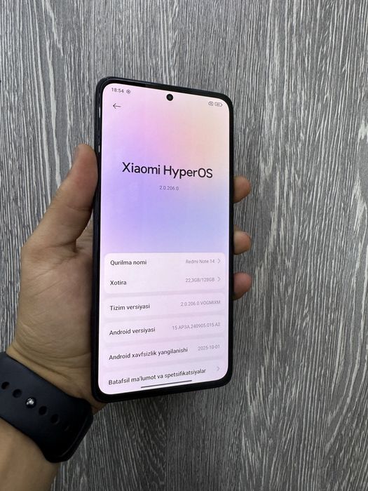 Redmi note 14 128/6+4 Gb