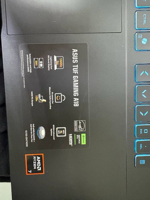 Asus TUF Gaming A18 - RTX 5060 - Ryzen 7