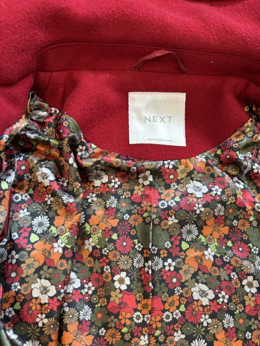 Palton rosu fete 10% lana