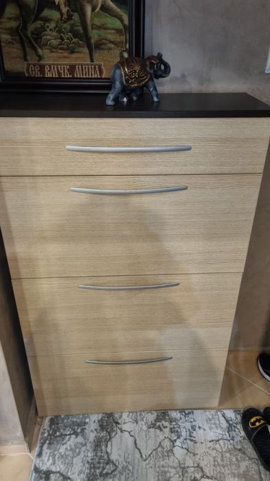 Шкаф за обувки -венге дъб