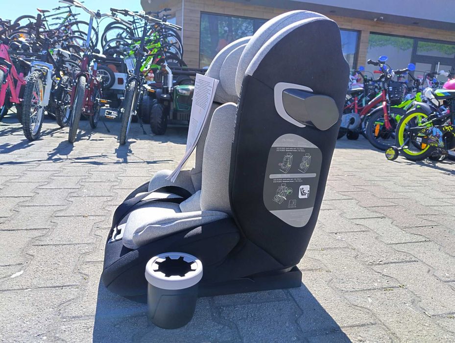 MONI Стол за кола с поставка FALCON 76-150см сив