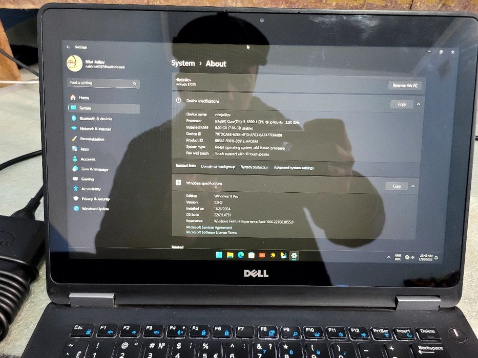 Dell notebook Latitude E7270