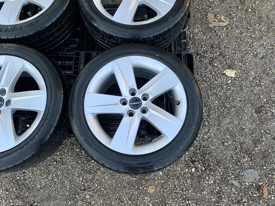4бр.Алуминиеви джанти 16" 5x100+ГУМИ 215/45/16 за Skoda Fabia,Vw Polo